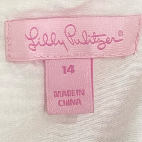 Lilly Pulitzer pink Bernadette strapless fit & flare front pockets lined size 14 - Picture 12 of 13